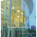 Clear Curved Laminated Glass Curtain Wall Design
